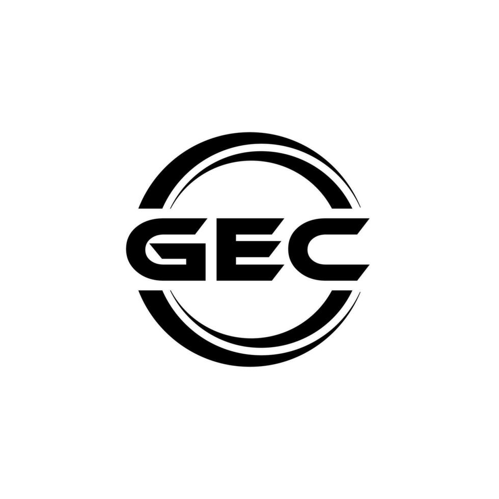 GEC Logo Design, Inspiration for a Unique Identity. Modern Elegance and Creative Design. Watermark Your Success with the Striking this Logo. vector