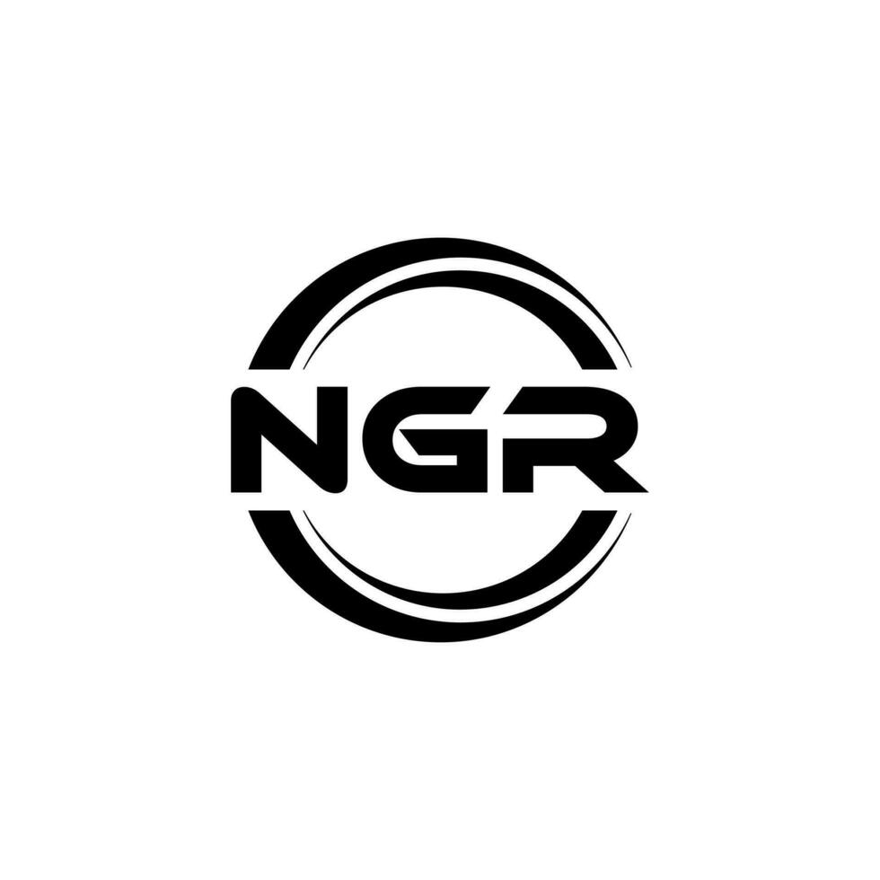 NGR Logo Design, Inspiration for a Unique Identity. Modern Elegance and Creative Design. Watermark Your Success with the Striking this Logo. vector