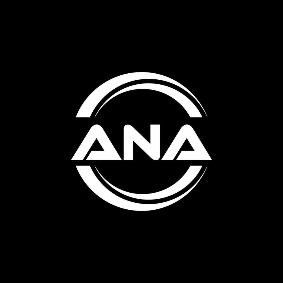 ANA Logo Design, Inspiration for a Unique Identity. Modern Elegance and Creative Design. Watermark Your Success with the Striking this Logo. vector