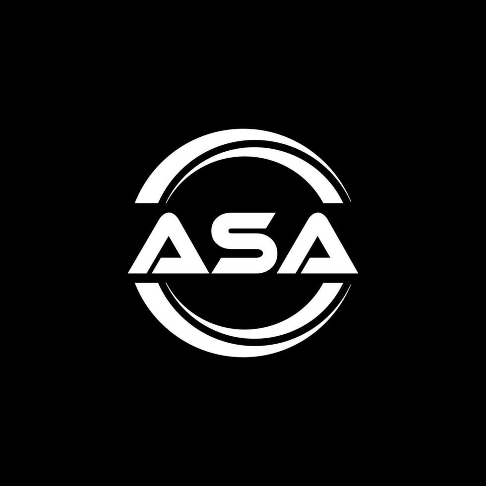 ASA Logo Design, Inspiration for a Unique Identity. Modern Elegance and Creative Design. Watermark Your Success with the Striking this Logo. vector