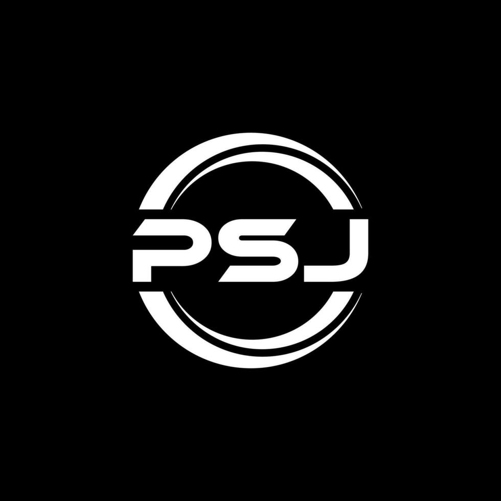 psj logo diseño, inspiración para un único identidad. moderno elegancia y creativo diseño. filigrana tu éxito con el sorprendentes esta logo. vector