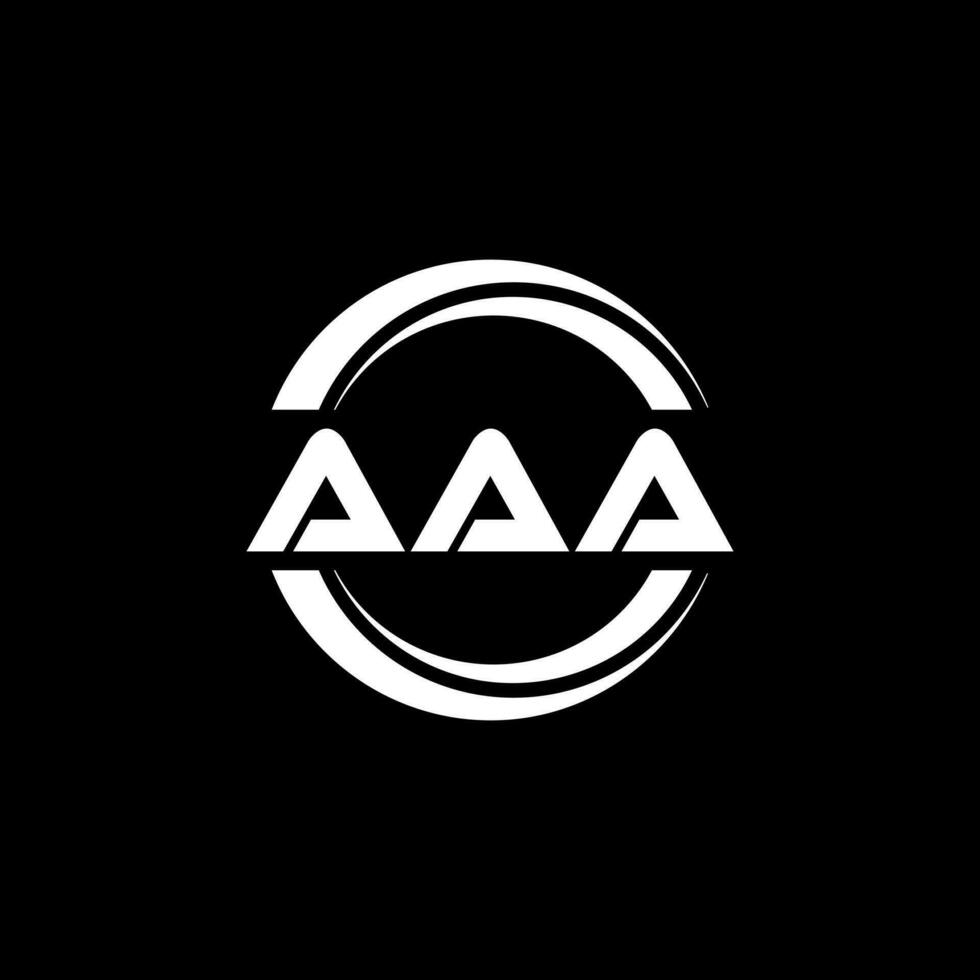 aaa logo diseño, inspiración para un único identidad. moderno elegancia y creativo diseño. filigrana tu éxito con el sorprendentes esta logo. vector
