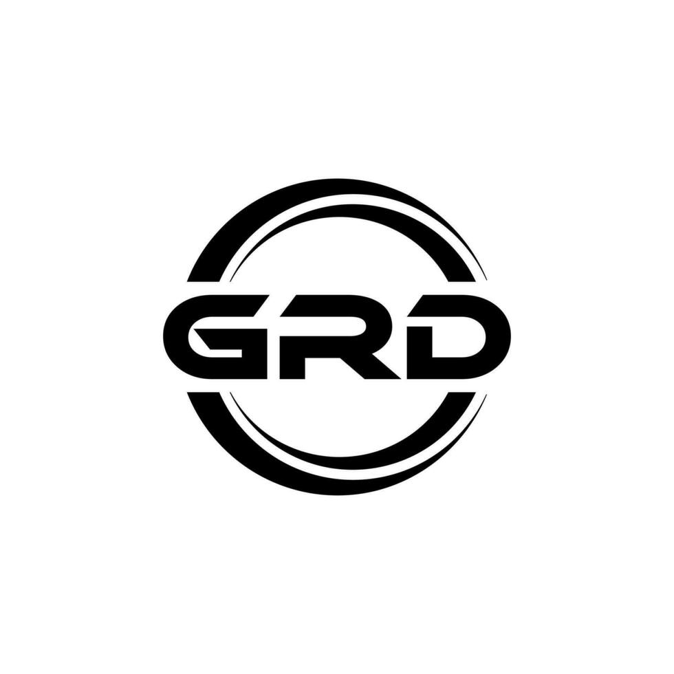 GRD Logo Design, Inspiration for a Unique Identity. Modern Elegance and Creative Design. Watermark Your Success with the Striking this Logo. vector