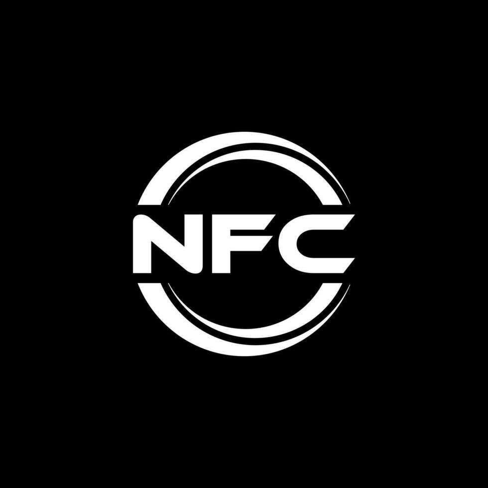 nfc logo diseño, inspiración para un único identidad. moderno elegancia y creativo diseño. filigrana tu éxito con el sorprendentes esta logo. vector