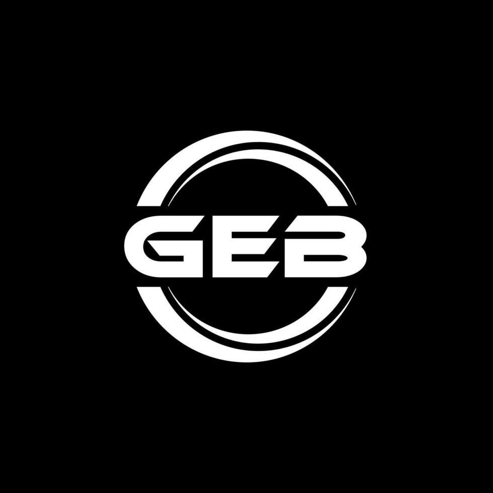 GEB Logo Design, Inspiration for a Unique Identity. Modern Elegance and Creative Design. Watermark Your Success with the Striking this Logo. vector