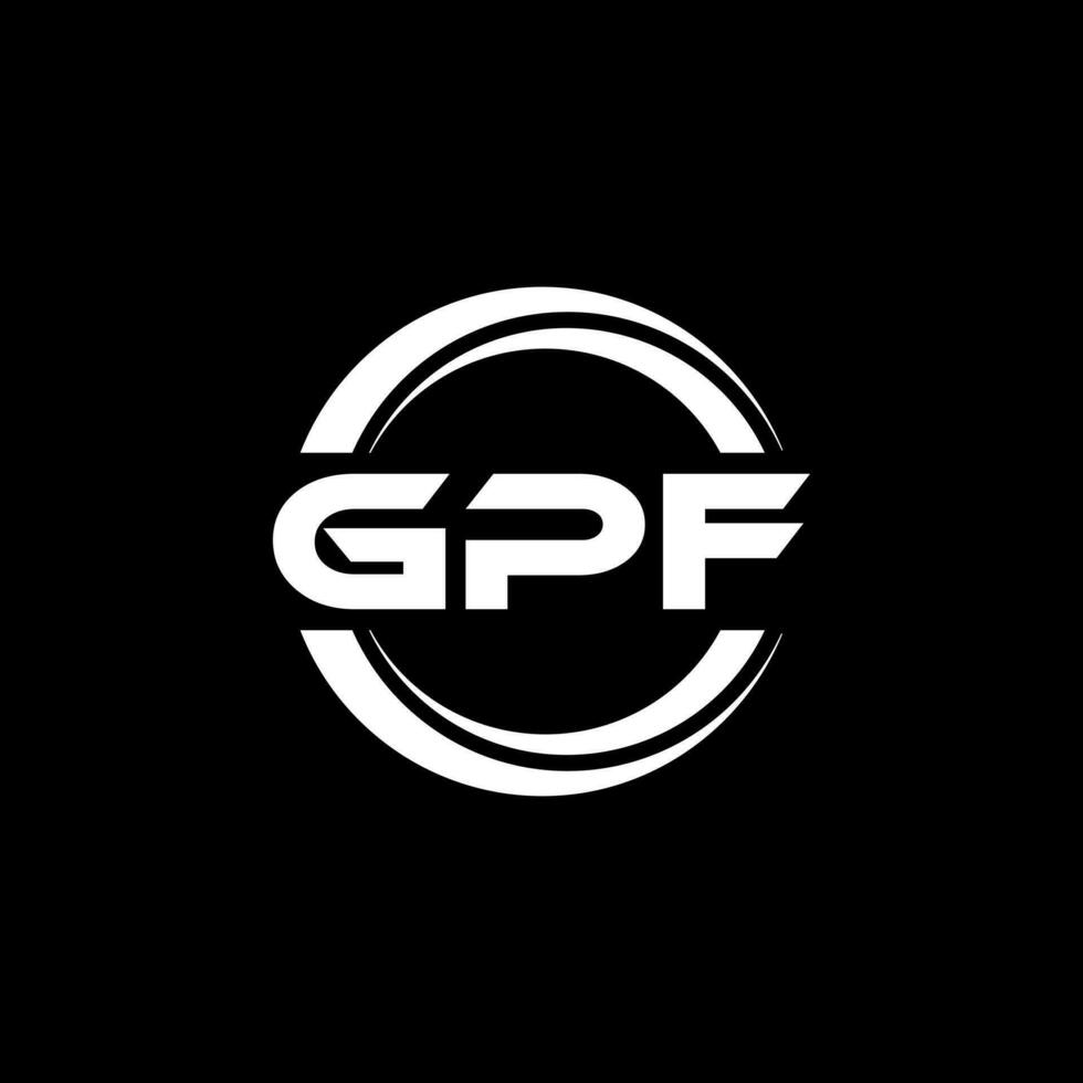 GPF Logo Design, Inspiration for a Unique Identity. Modern Elegance and Creative Design. Watermark Your Success with the Striking this Logo. vector