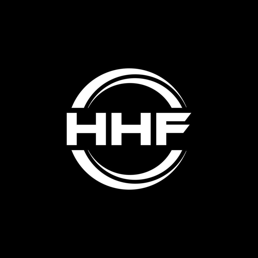 hhf logo diseño, inspiración para un único identidad. moderno elegancia y creativo diseño. filigrana tu éxito con el sorprendentes esta logo. vector