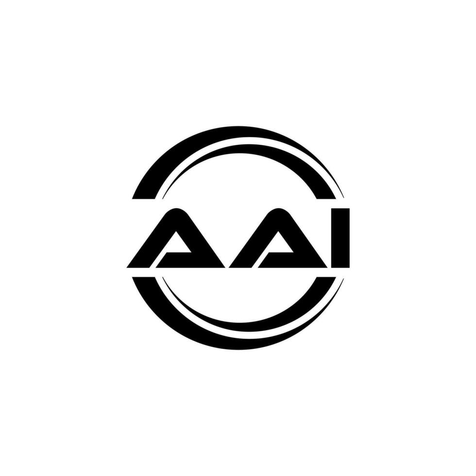 aai logo diseño, inspiración para un único identidad. moderno elegancia y creativo diseño. filigrana tu éxito con el sorprendentes esta logo. vector