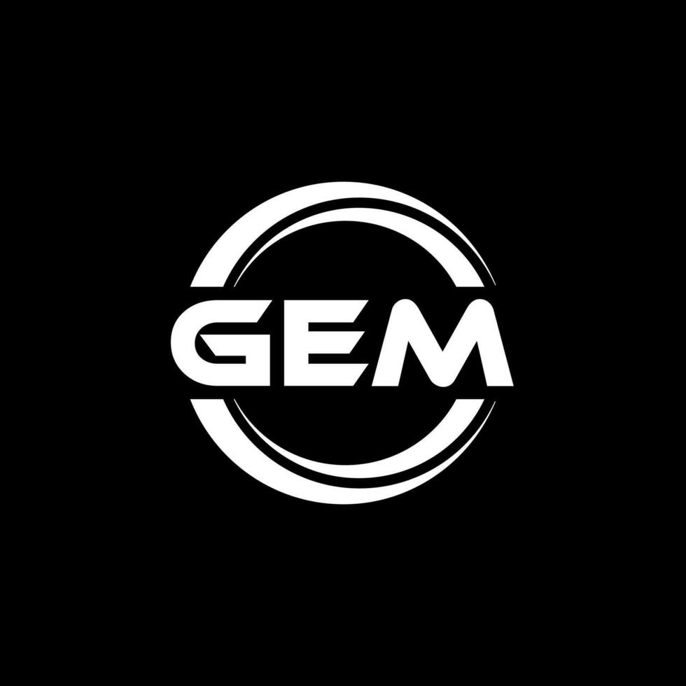 GEM Logo Design, Inspiration for a Unique Identity. Modern Elegance and Creative Design. Watermark Your Success with the Striking this Logo. vector