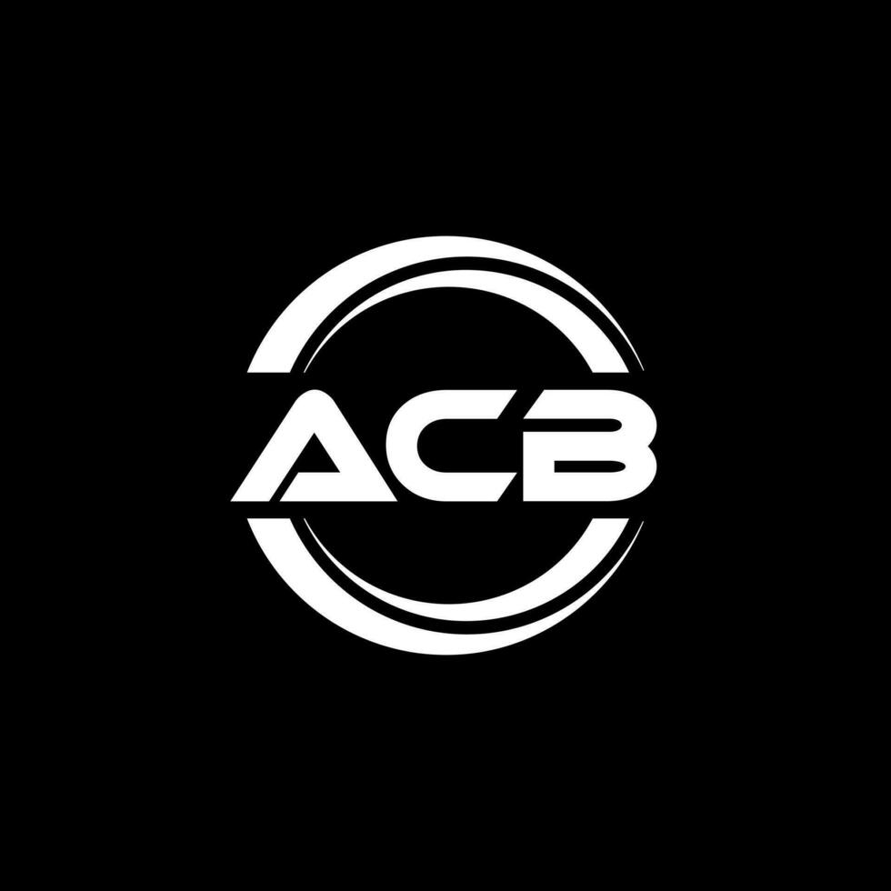 acb logo diseño, inspiración para un único identidad. moderno elegancia y creativo diseño. filigrana tu éxito con el sorprendentes esta logo. vector