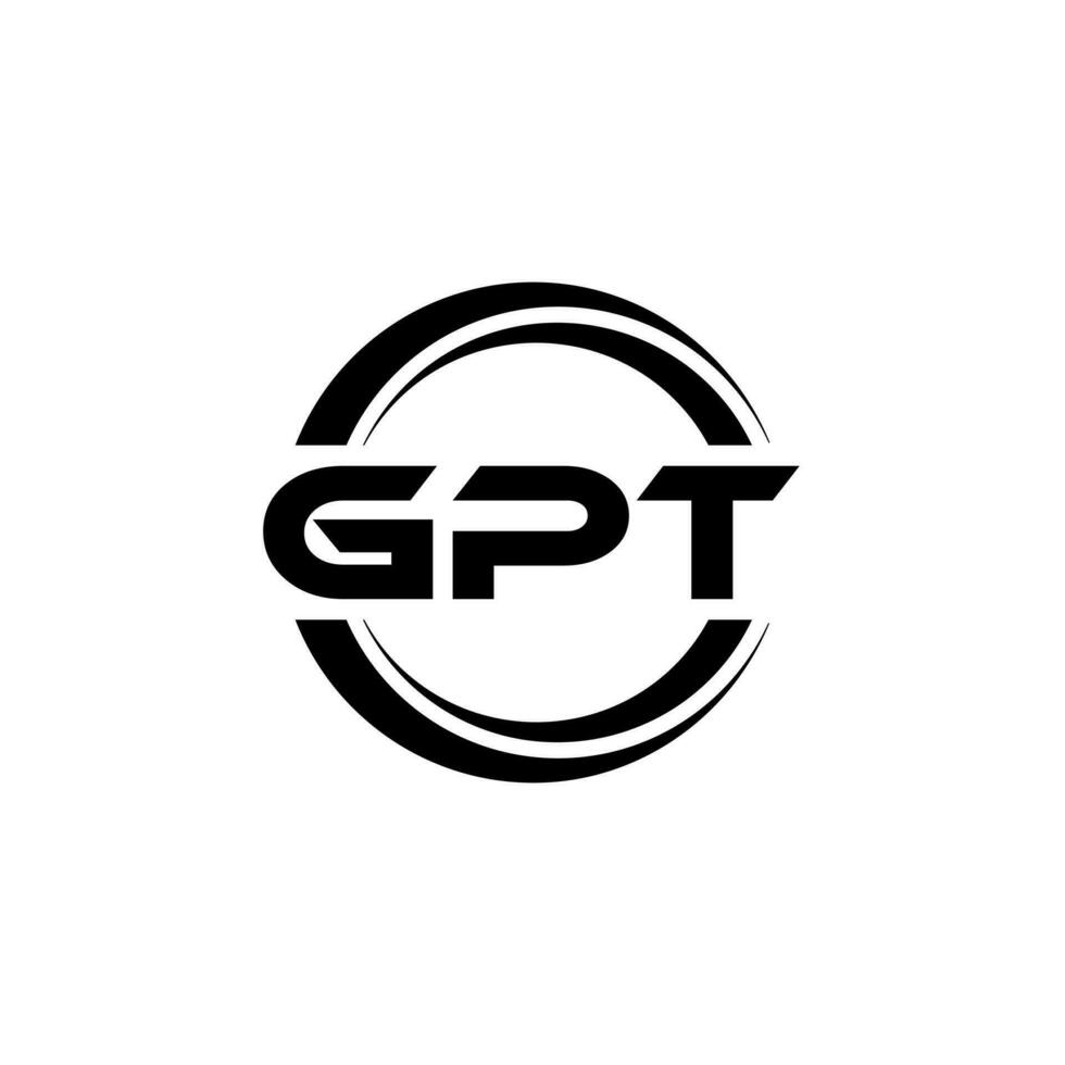 gpt logo diseño, inspiración para un único identidad. moderno elegancia y creativo diseño. filigrana tu éxito con el sorprendentes esta logo. vector