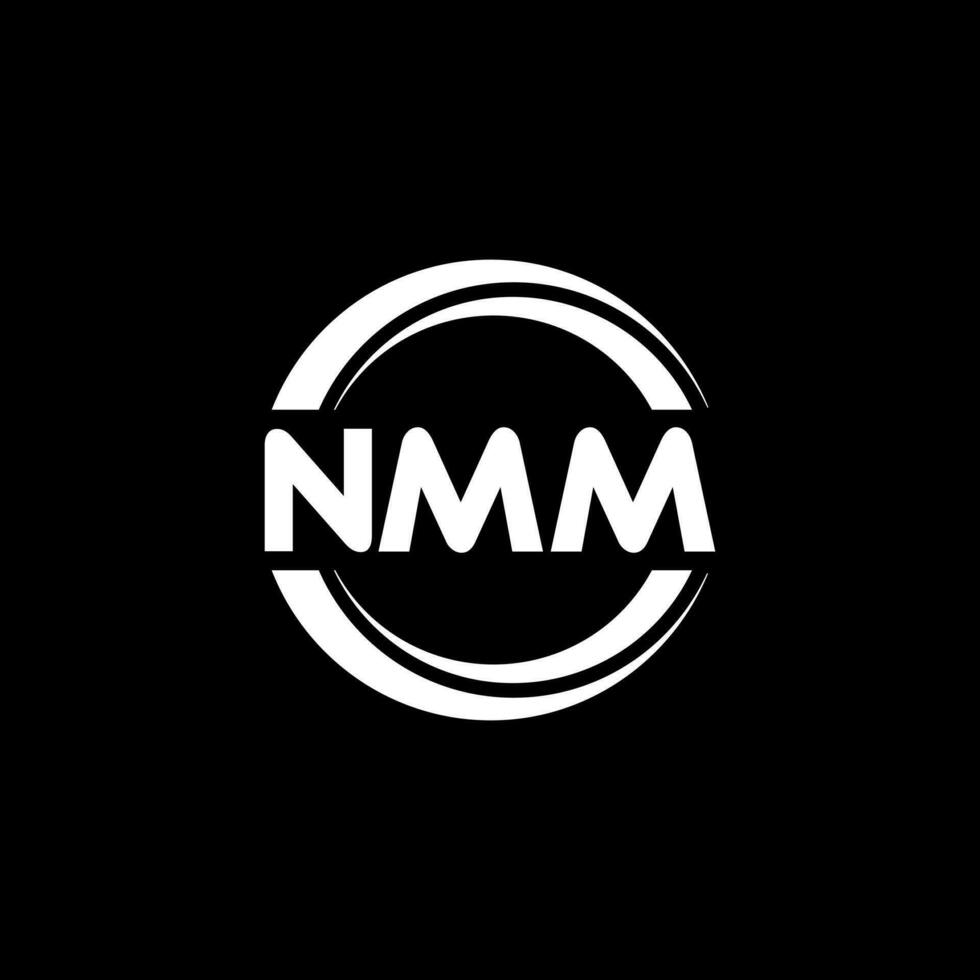 Nmm letter logo creative design with graphic Vector Image