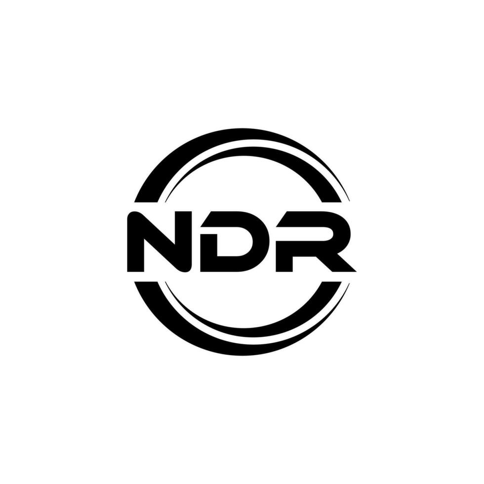 NDR Logo Design, Inspiration for a Unique Identity. Modern Elegance and Creative Design. Watermark Your Success with the Striking this Logo. vector