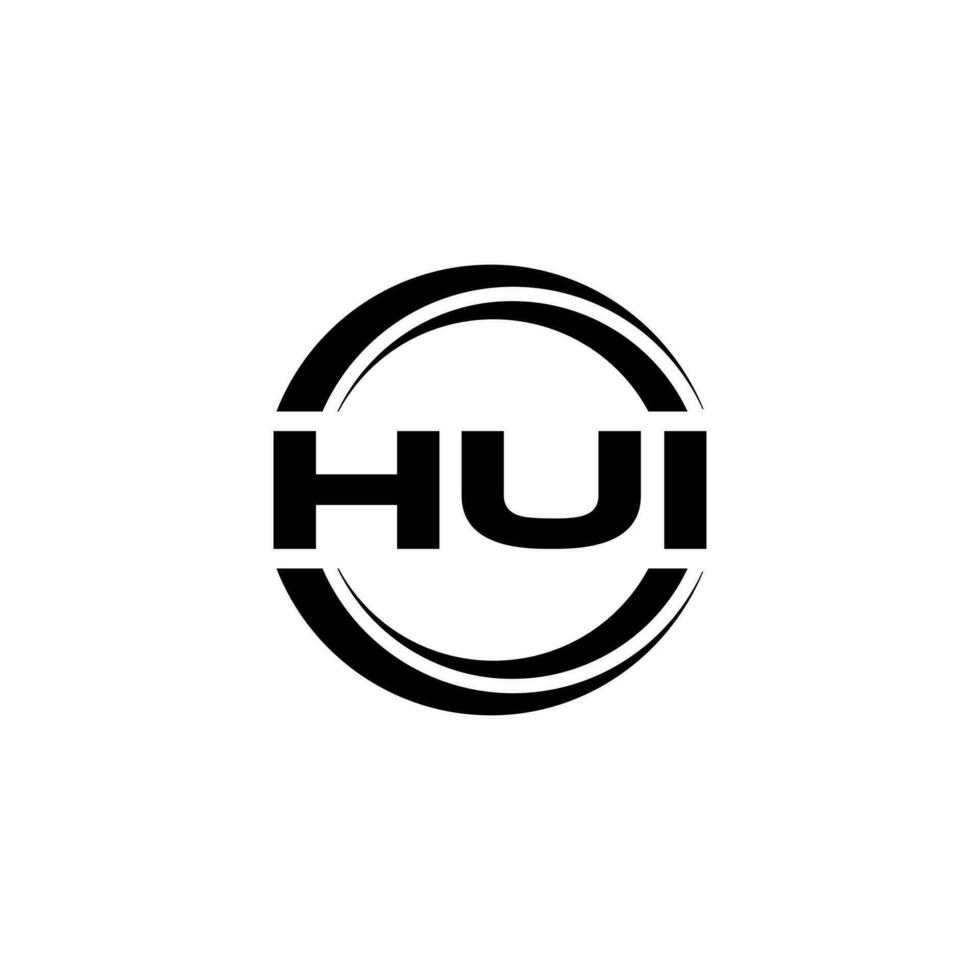 HUI Logo Design, Inspiration for a Unique Identity. Modern Elegance and Creative Design. Watermark Your Success with the Striking this Logo. vector