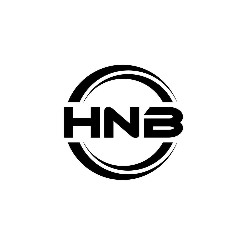 hnb logo diseño, inspiración para un único identidad. moderno elegancia y creativo diseño. filigrana tu éxito con el sorprendentes esta logo. vector