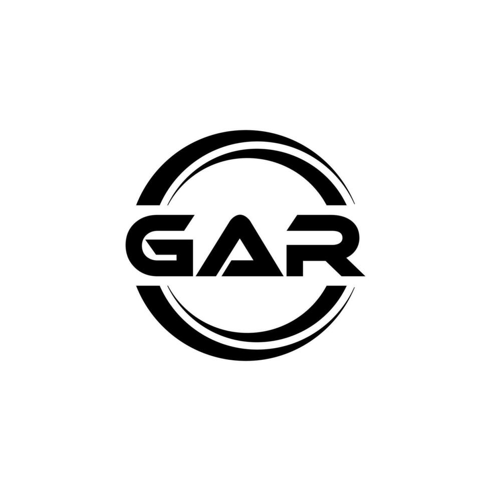 GAR Logo Design, Inspiration for a Unique Identity. Modern Elegance and Creative Design. Watermark Your Success with the Striking this Logo. vector