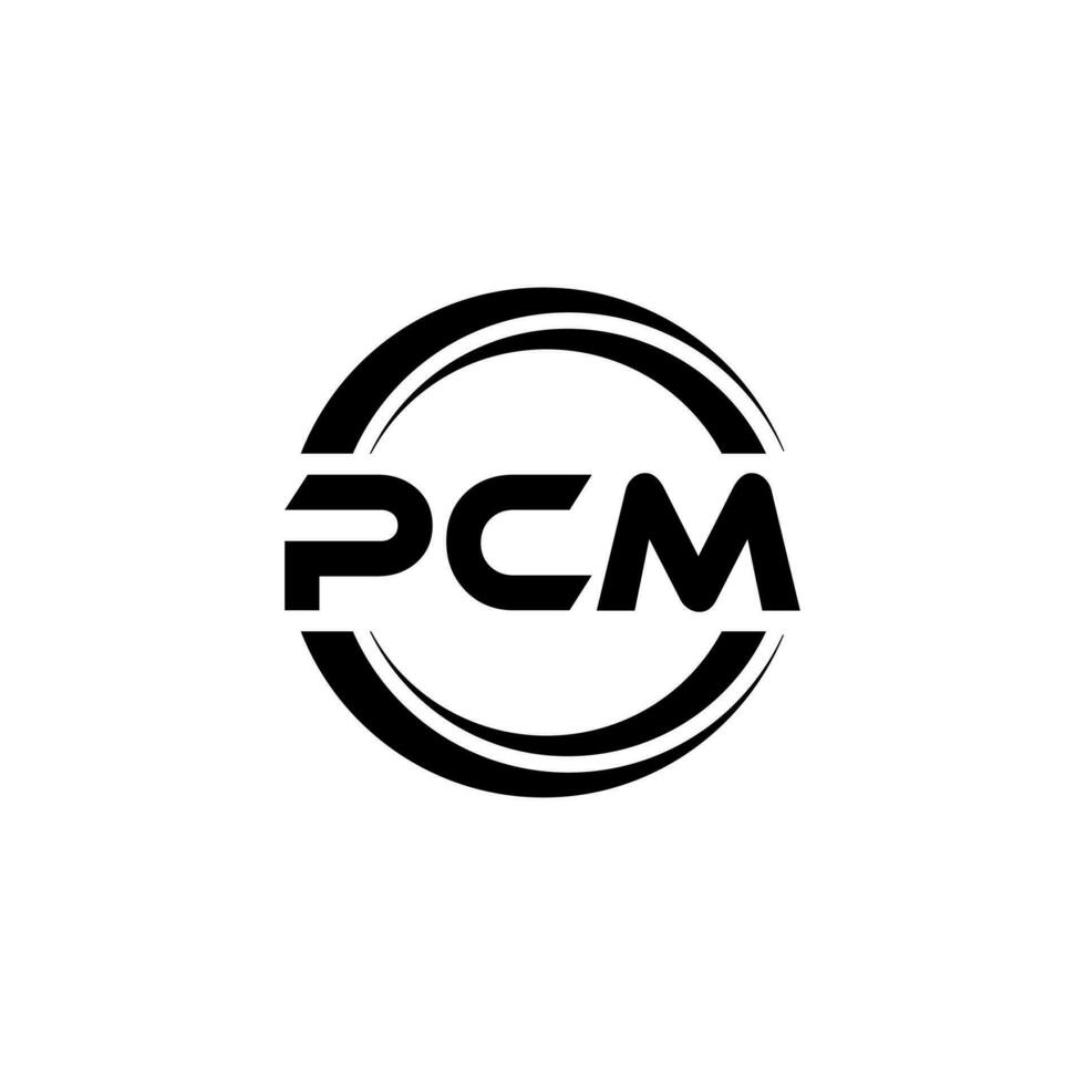 pcm logo diseño, inspiración para un único identidad. moderno elegancia y creativo diseño. filigrana tu éxito con el sorprendentes esta logo. vector