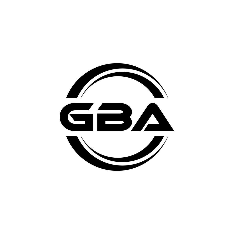GBA logo diseño, inspiración para un único identidad. moderno elegancia y creativo diseño. filigrana tu éxito con el sorprendentes esta logo. vector