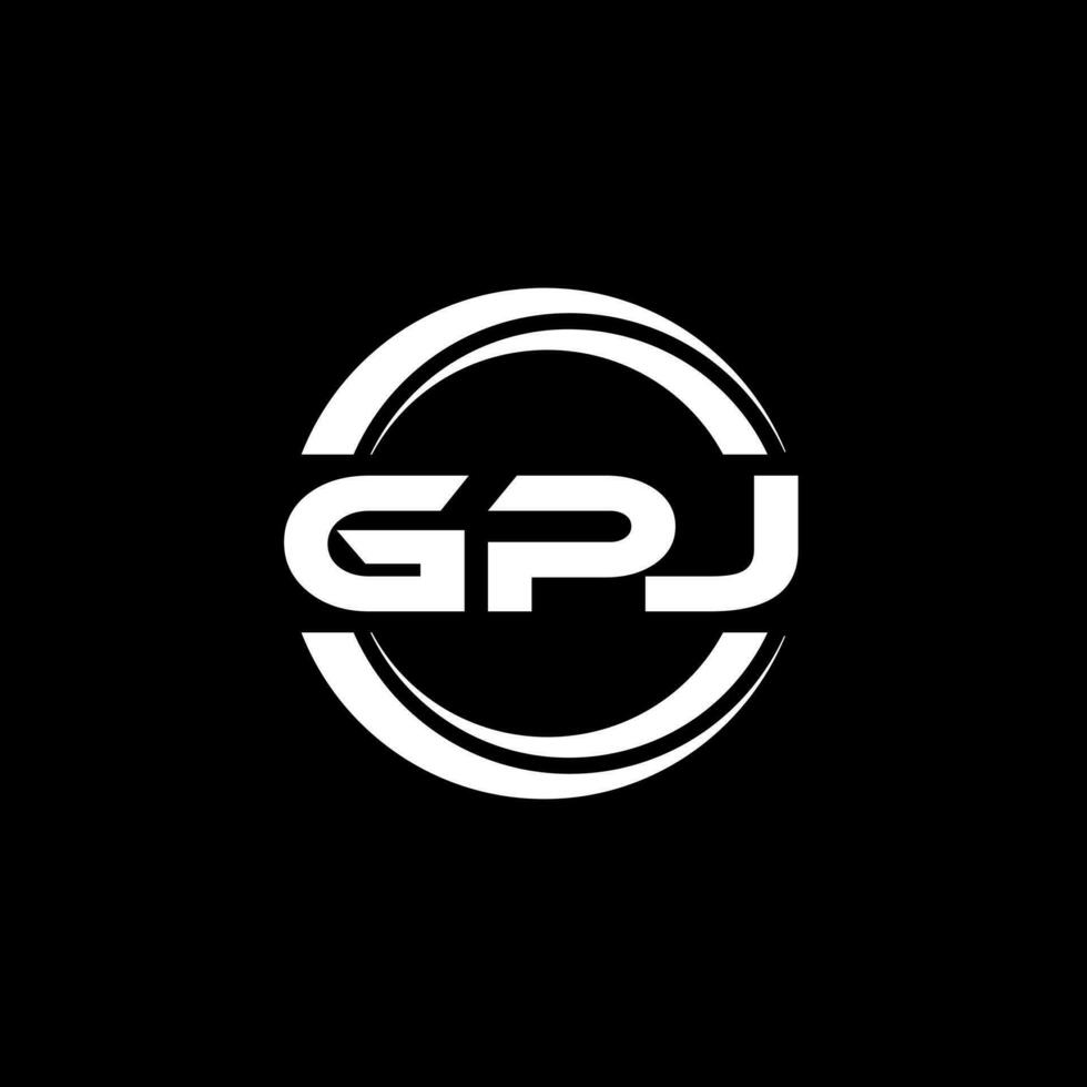 GPJ Logo Design, Inspiration for a Unique Identity. Modern Elegance and Creative Design. Watermark Your Success with the Striking this Logo. vector