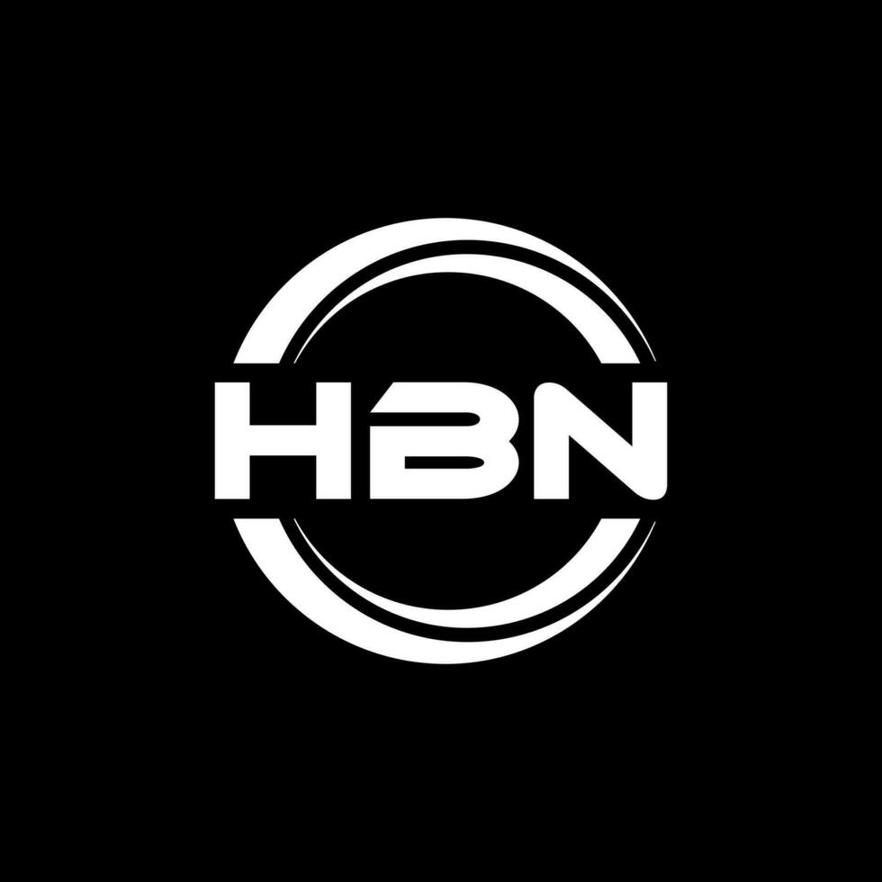 hbn logo diseño, inspiración para un único identidad. moderno elegancia y creativo diseño. filigrana tu éxito con el sorprendentes esta logo. vector