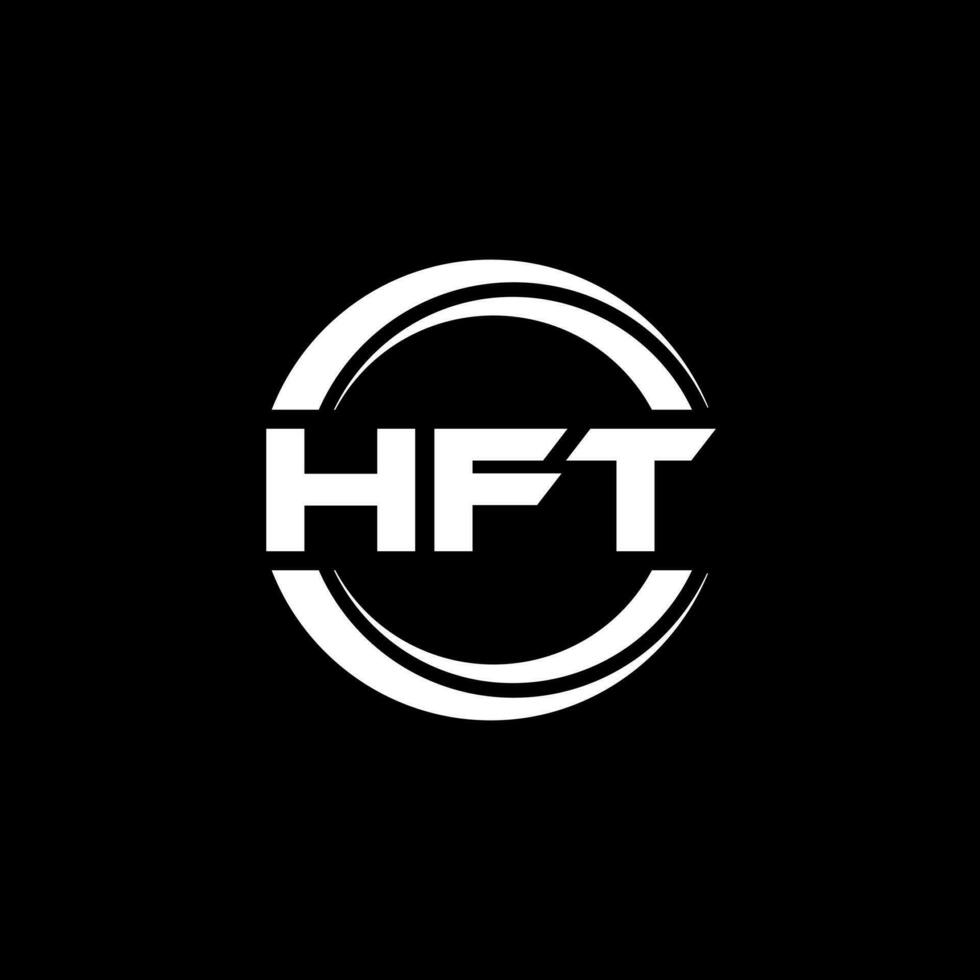 HFT Logo Design, Inspiration for a Unique Identity. Modern Elegance and Creative Design. Watermark Your Success with the Striking this Logo. vector