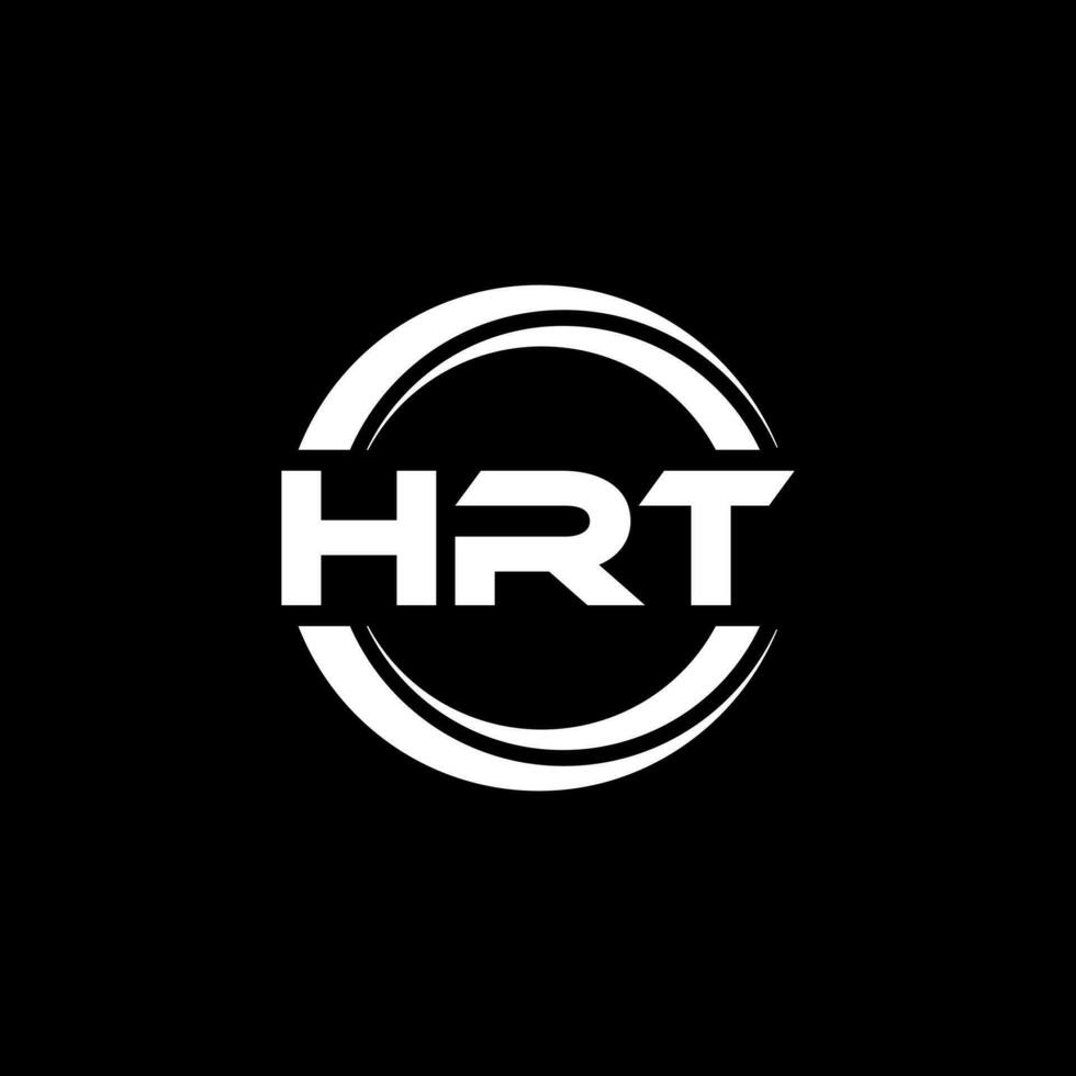 HRT Logo Design, Inspiration for a Unique Identity. Modern Elegance and Creative Design. Watermark Your Success with the Striking this Logo. vector