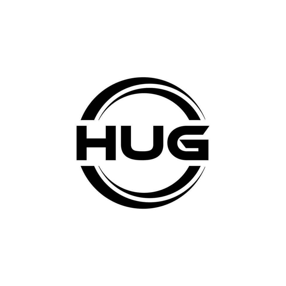 HUG Logo Design, Inspiration for a Unique Identity. Modern Elegance and Creative Design. Watermark Your Success with the Striking this Logo. vector