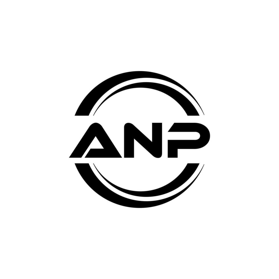 anp logo diseño, inspiración para un único identidad. moderno elegancia y creativo diseño. filigrana tu éxito con el sorprendentes esta logo. vector