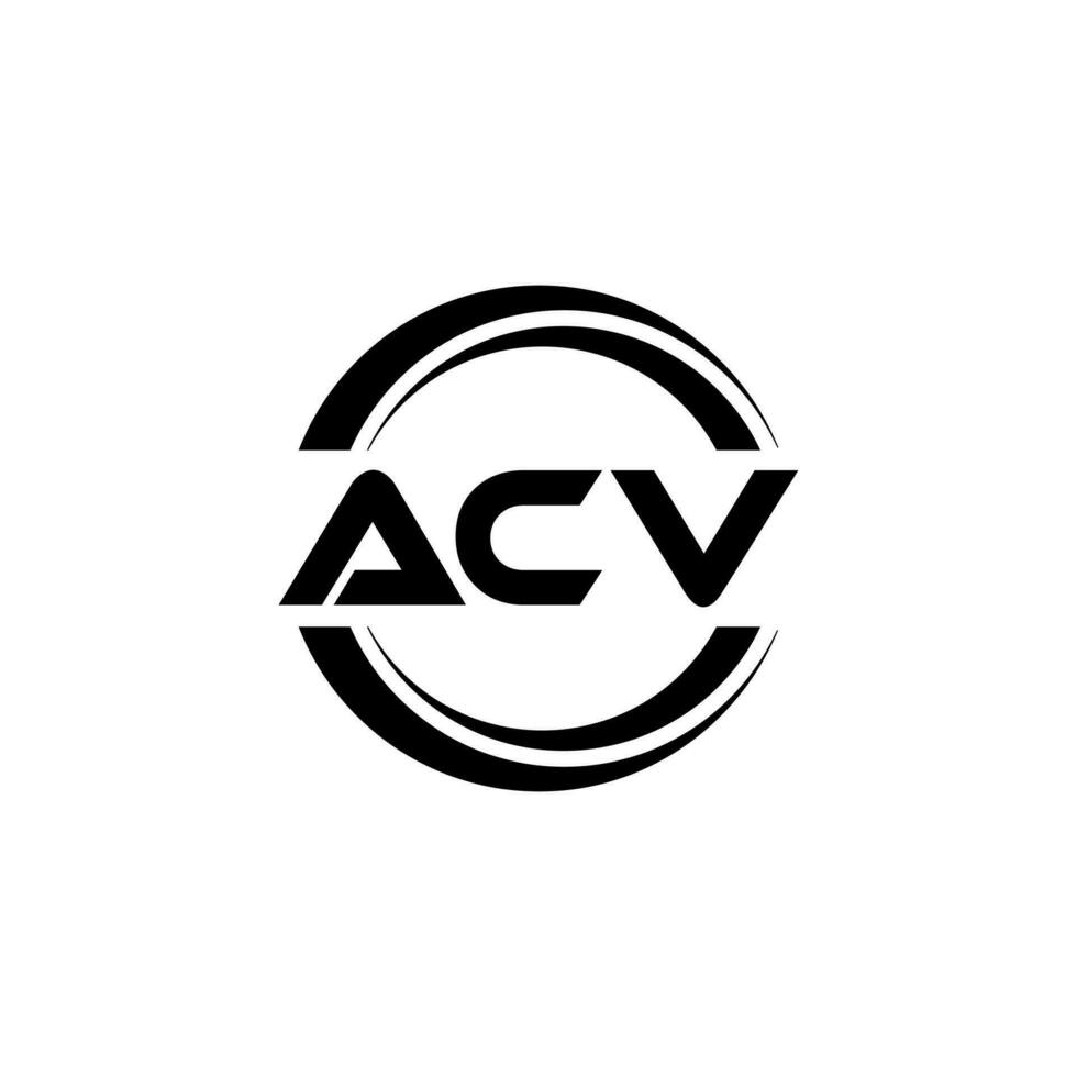 ACV Logo Design, Inspiration for a Unique Identity. Modern Elegance and Creative Design. Watermark Your Success with the Striking this Logo. vector