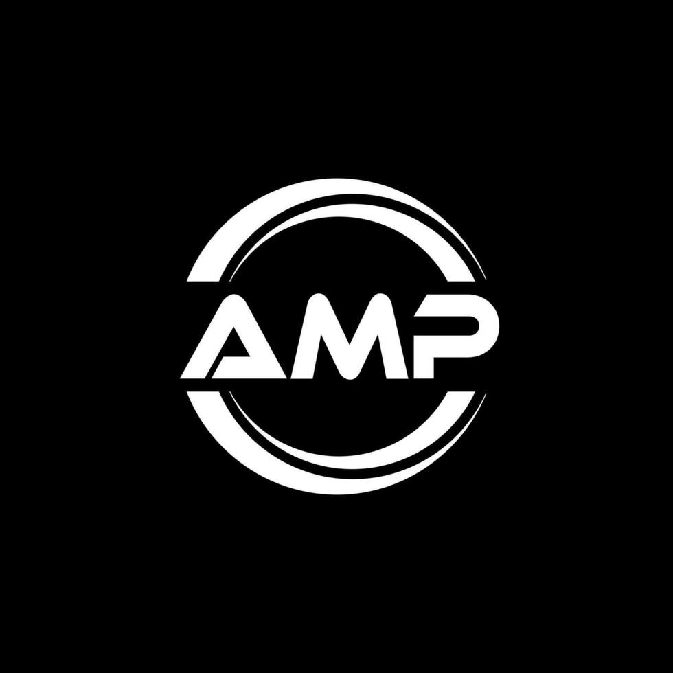 AMP Logo Design, Inspiration for a Unique Identity. Modern Elegance and Creative Design. Watermark Your Success with the Striking this Logo. vector