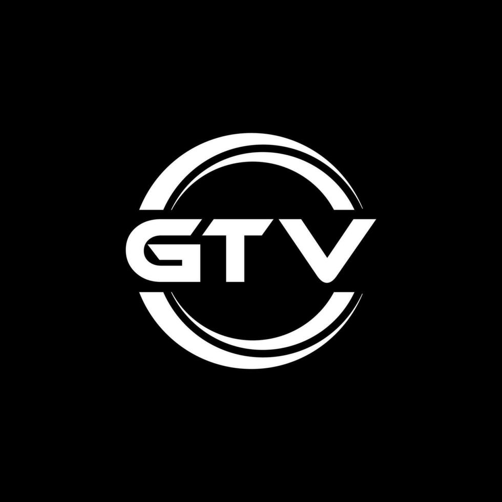 GTV Logo Design, Inspiration for a Unique Identity. Modern Elegance and Creative Design. Watermark Your Success with the Striking this Logo. vector