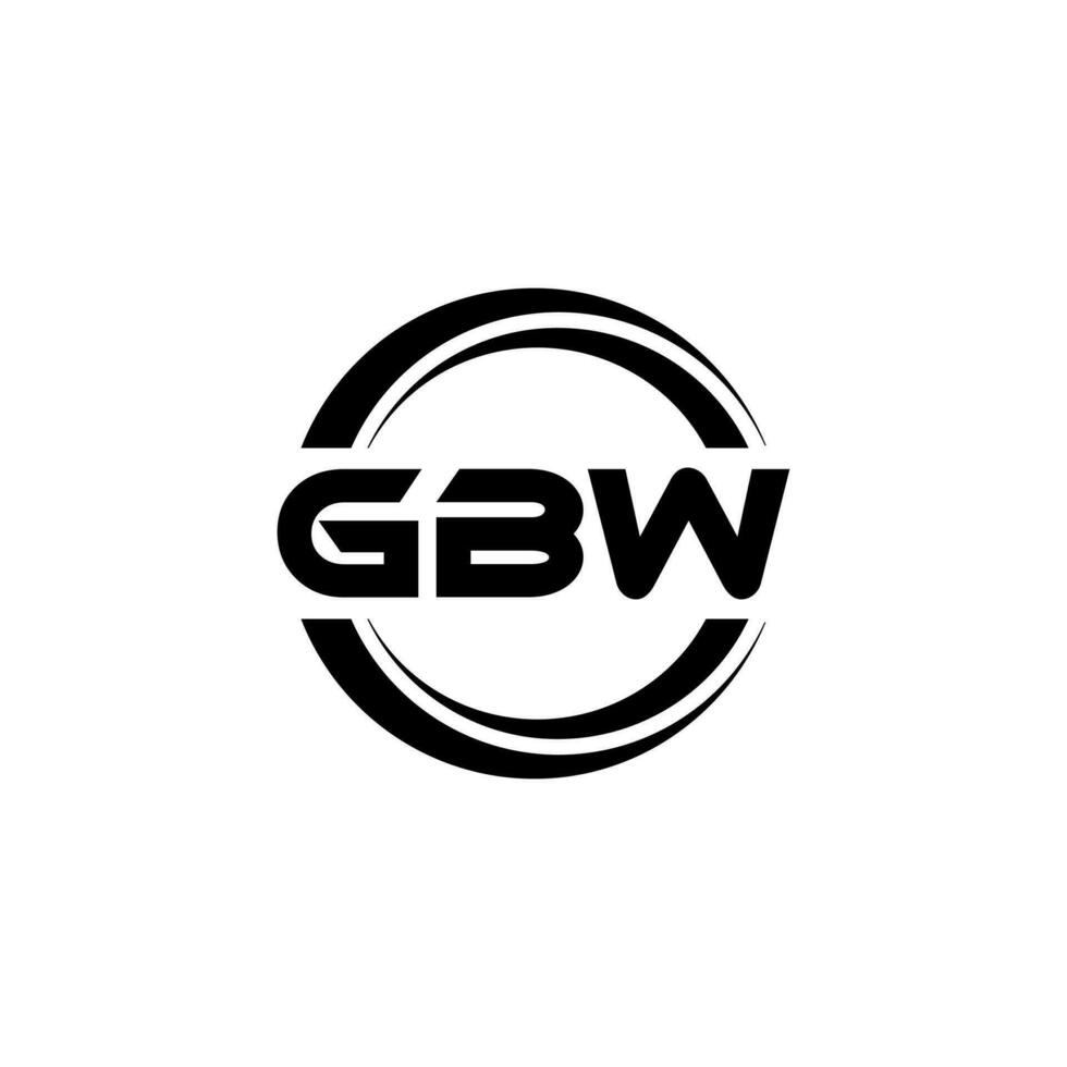 GBW logo diseño, inspiración para un único identidad. moderno elegancia y creativo diseño. filigrana tu éxito con el sorprendentes esta logo. vector