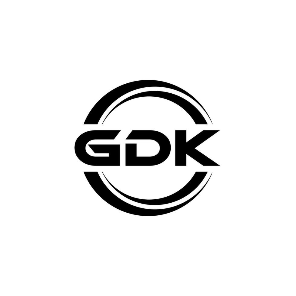 gdk logo diseño, inspiración para un único identidad. moderno elegancia y creativo diseño. filigrana tu éxito con el sorprendentes esta logo. vector