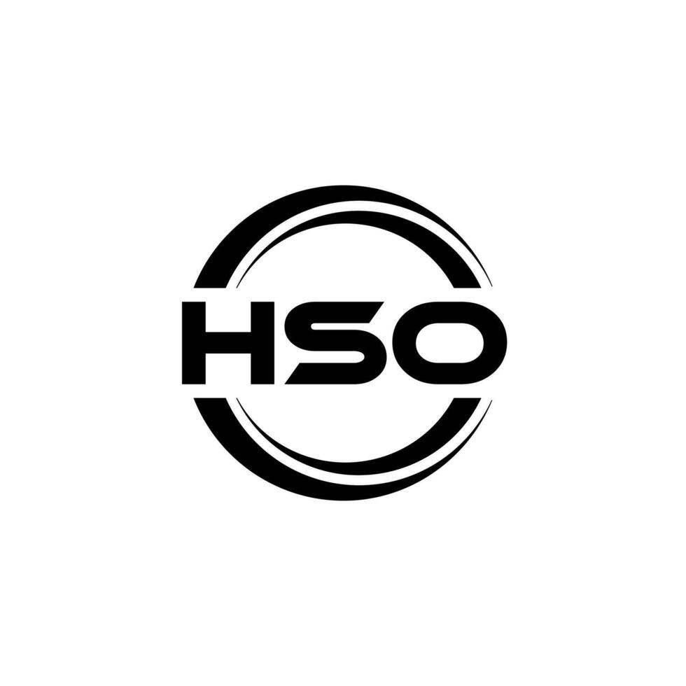 hso logo diseño, inspiración para un único identidad. moderno elegancia y creativo diseño. filigrana tu éxito con el sorprendentes esta logo. vector