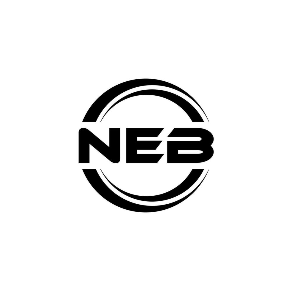 NEB Logo Design, Inspiration for a Unique Identity. Modern Elegance and Creative Design. Watermark Your Success with the Striking this Logo. vector