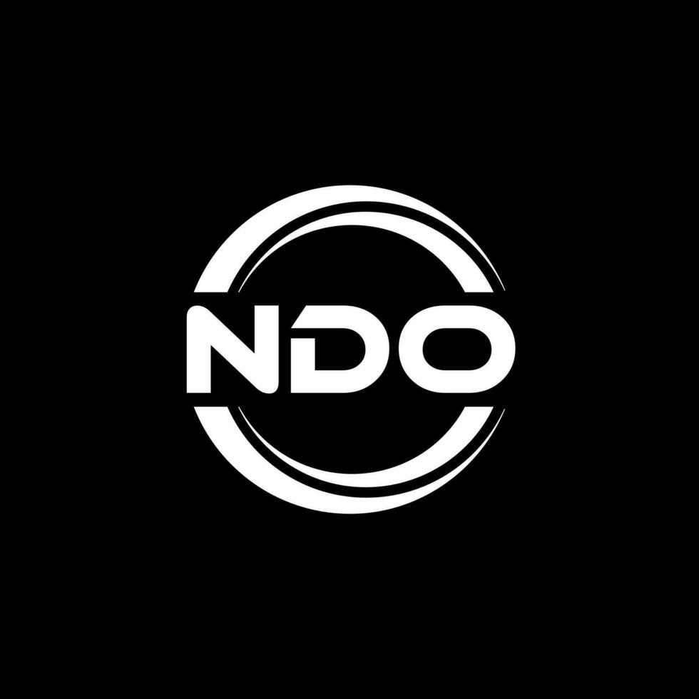 NDO Logo Design, Inspiration for a Unique Identity. Modern Elegance and Creative Design. Watermark Your Success with the Striking this Logo. vector