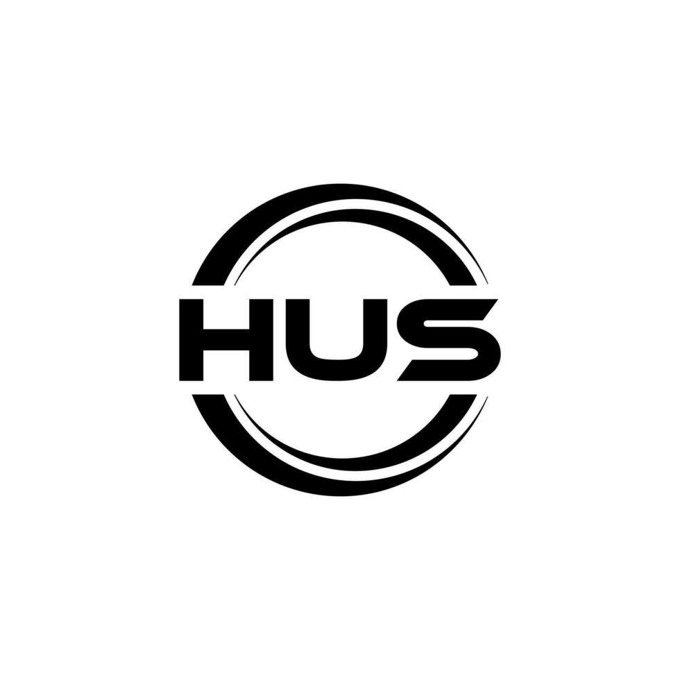 HUS Logo Design, Inspiration for a Unique Identity. Modern Elegance and Creative Design. Watermark Your Success with the Striking this Logo. vector