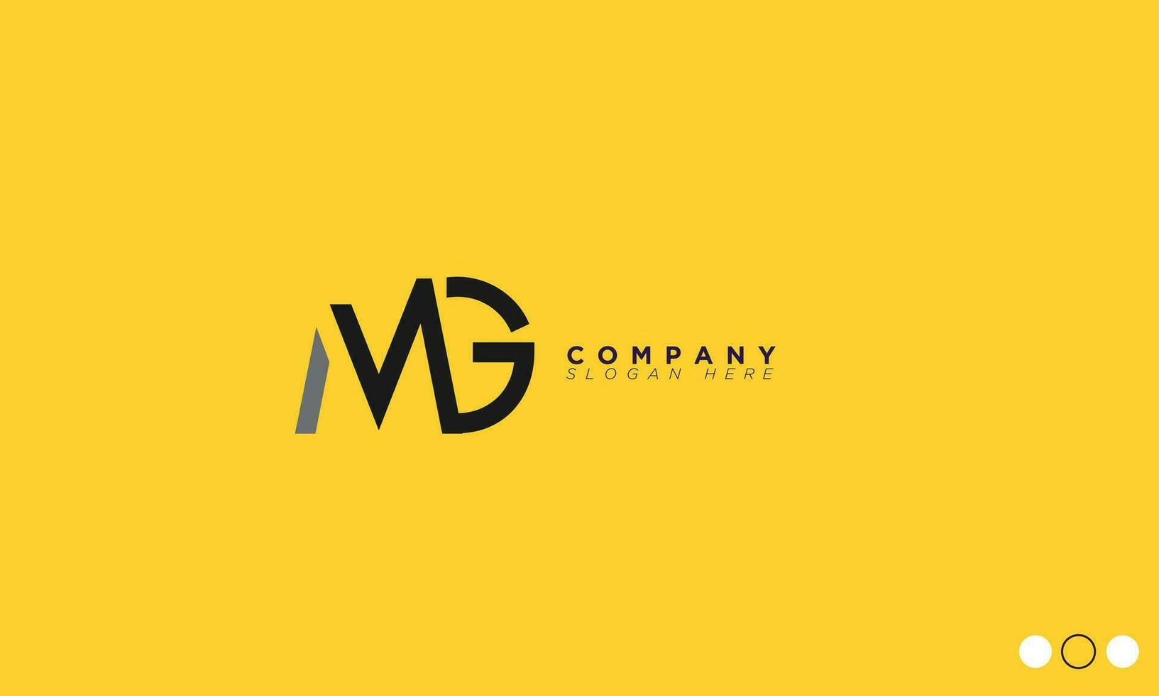 MG Alphabet letters Initials Monogram logo GM, M and G vector