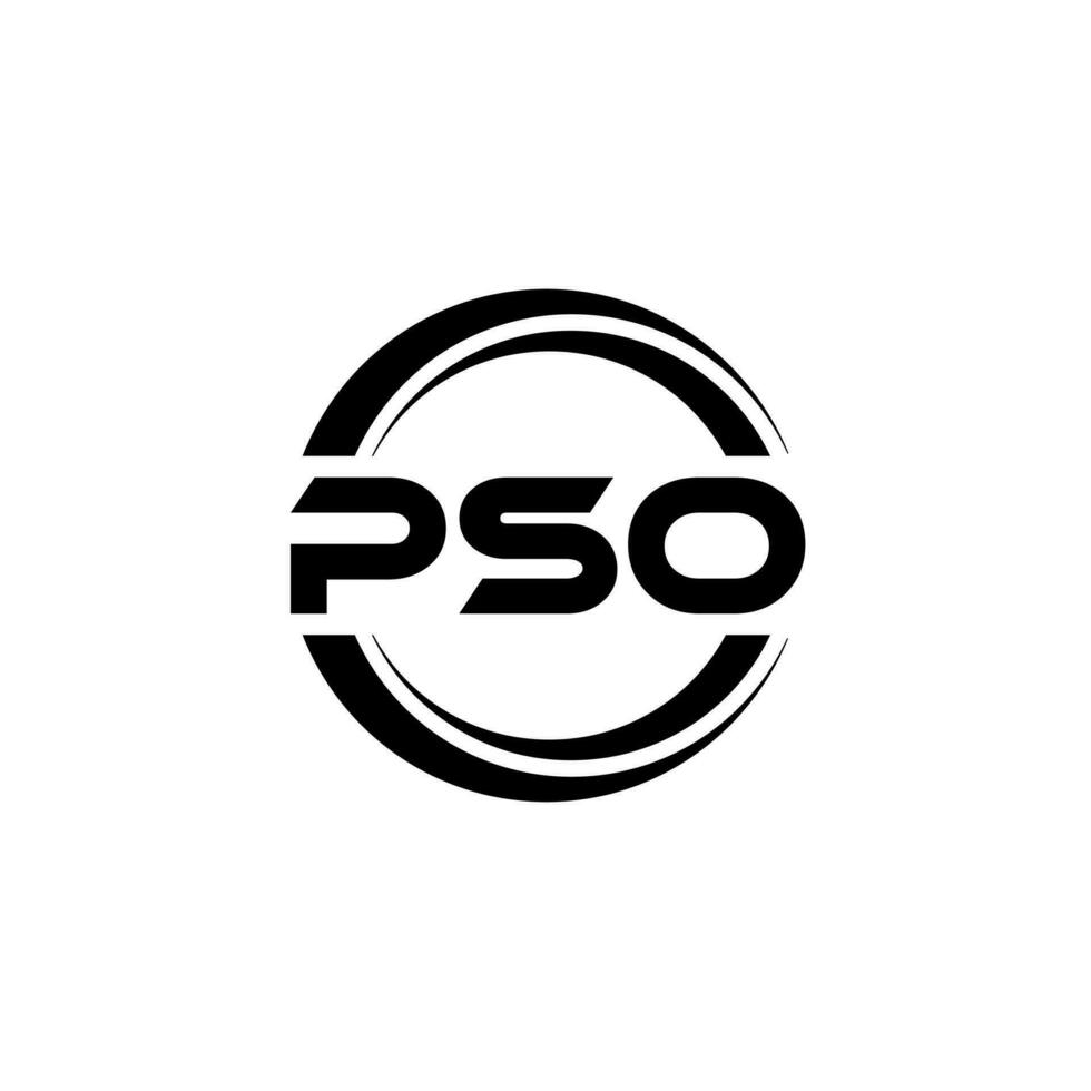 PSO Logo Design, Inspiration for a Unique Identity. Modern Elegance and Creative Design. Watermark Your Success with the Striking this Logo. vector