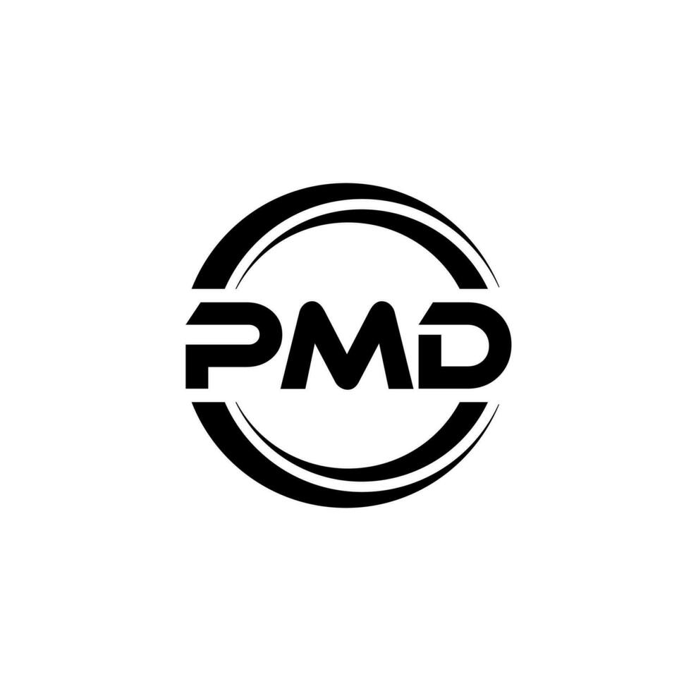 pmd logo diseño, inspiración para un único identidad. moderno elegancia y creativo diseño. filigrana tu éxito con el sorprendentes esta logo. vector