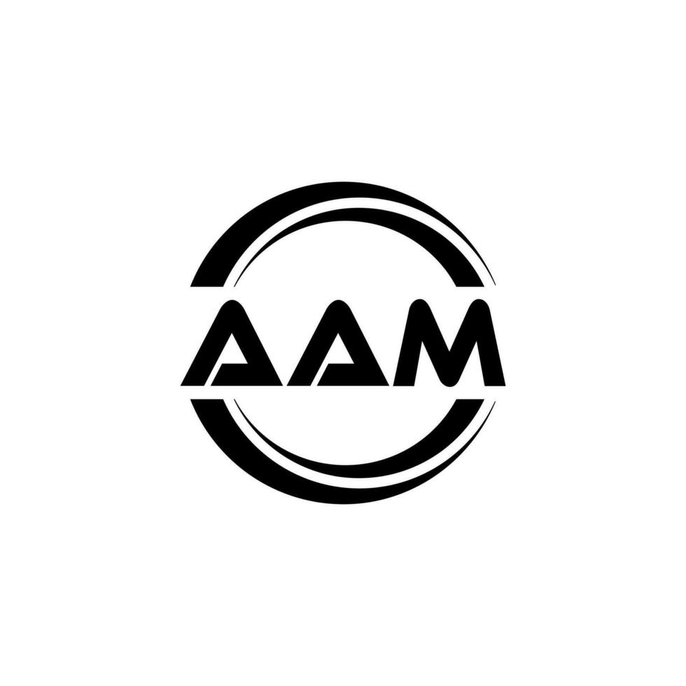 aam logo diseño, inspiración para un único identidad. moderno elegancia y creativo diseño. filigrana tu éxito con el sorprendentes esta logo. vector