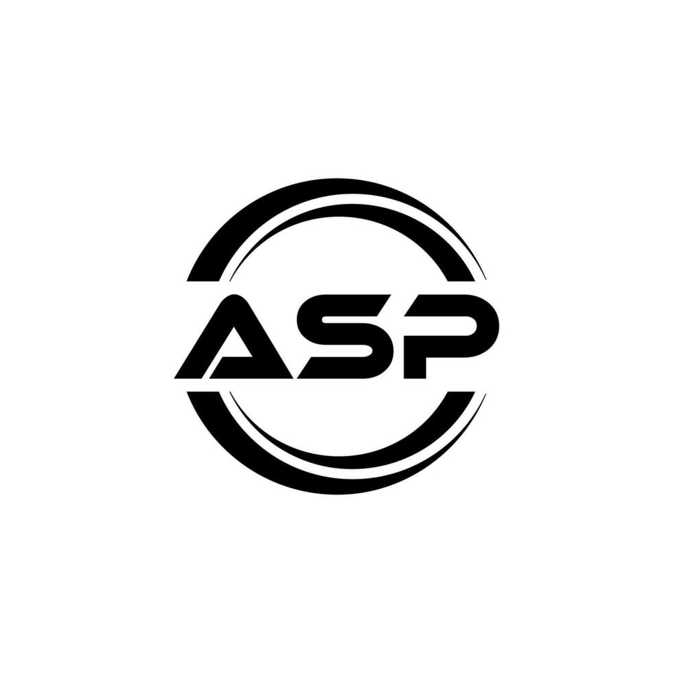 ASP Logo Design, Inspiration for a Unique Identity. Modern Elegance and Creative Design. Watermark Your Success with the Striking this Logo. vector