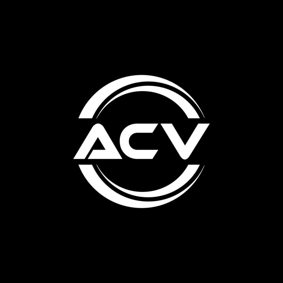 ACV Logo Design, Inspiration for a Unique Identity. Modern Elegance and Creative Design. Watermark Your Success with the Striking this Logo. vector
