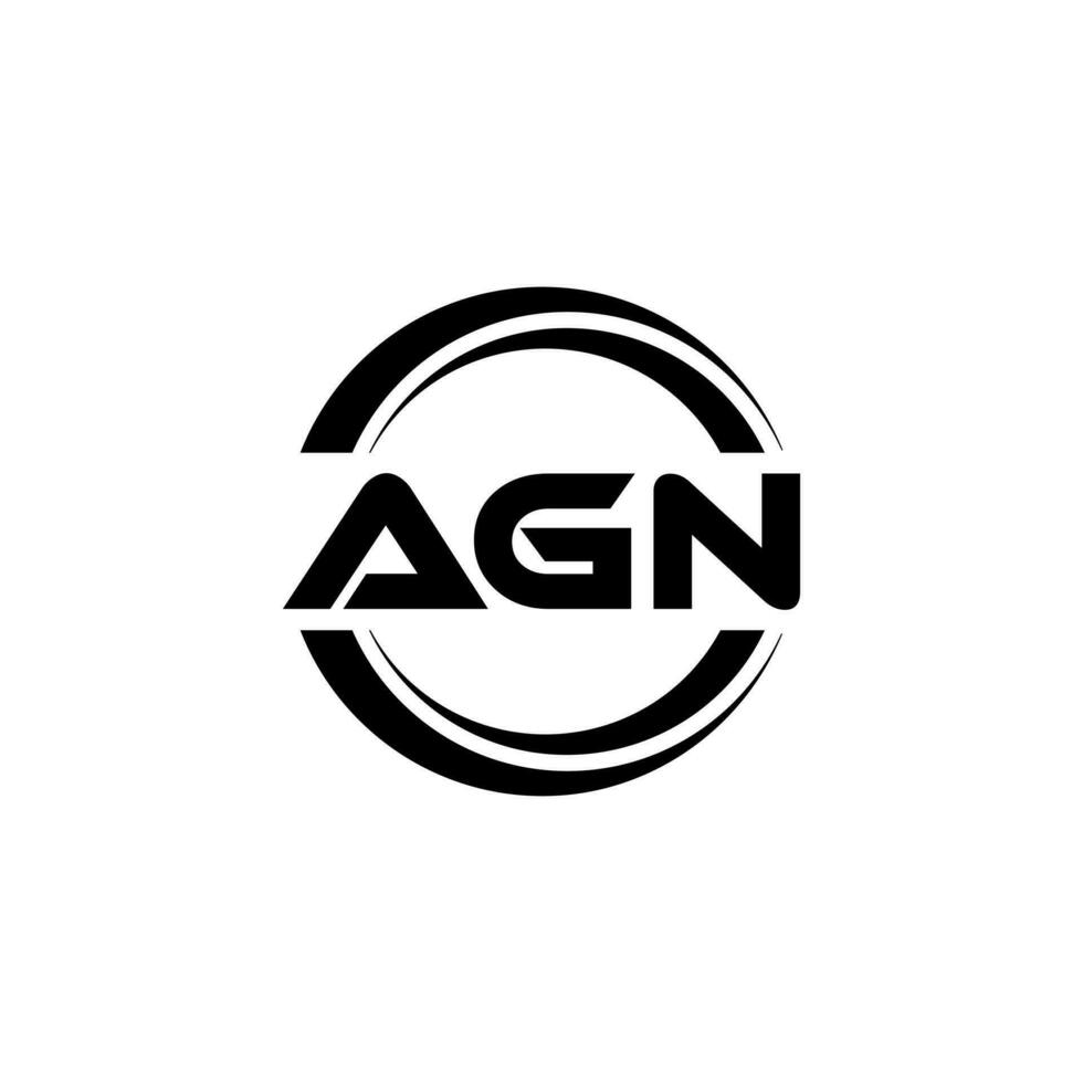 Agn logo diseño, inspiración para un único identidad. moderno elegancia y creativo diseño. filigrana tu éxito con el sorprendentes esta logo. vector