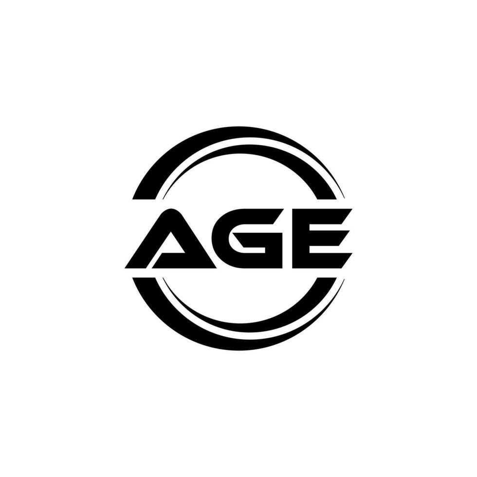 AGE Logo Design, Inspiration for a Unique Identity. Modern Elegance and Creative Design. Watermark Your Success with the Striking this Logo. vector