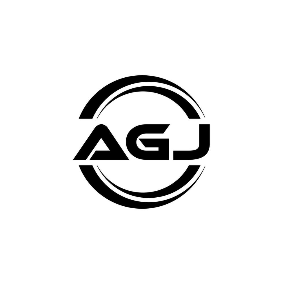 agj logo diseño, inspiración para un único identidad. moderno elegancia y creativo diseño. filigrana tu éxito con el sorprendentes esta logo. vector