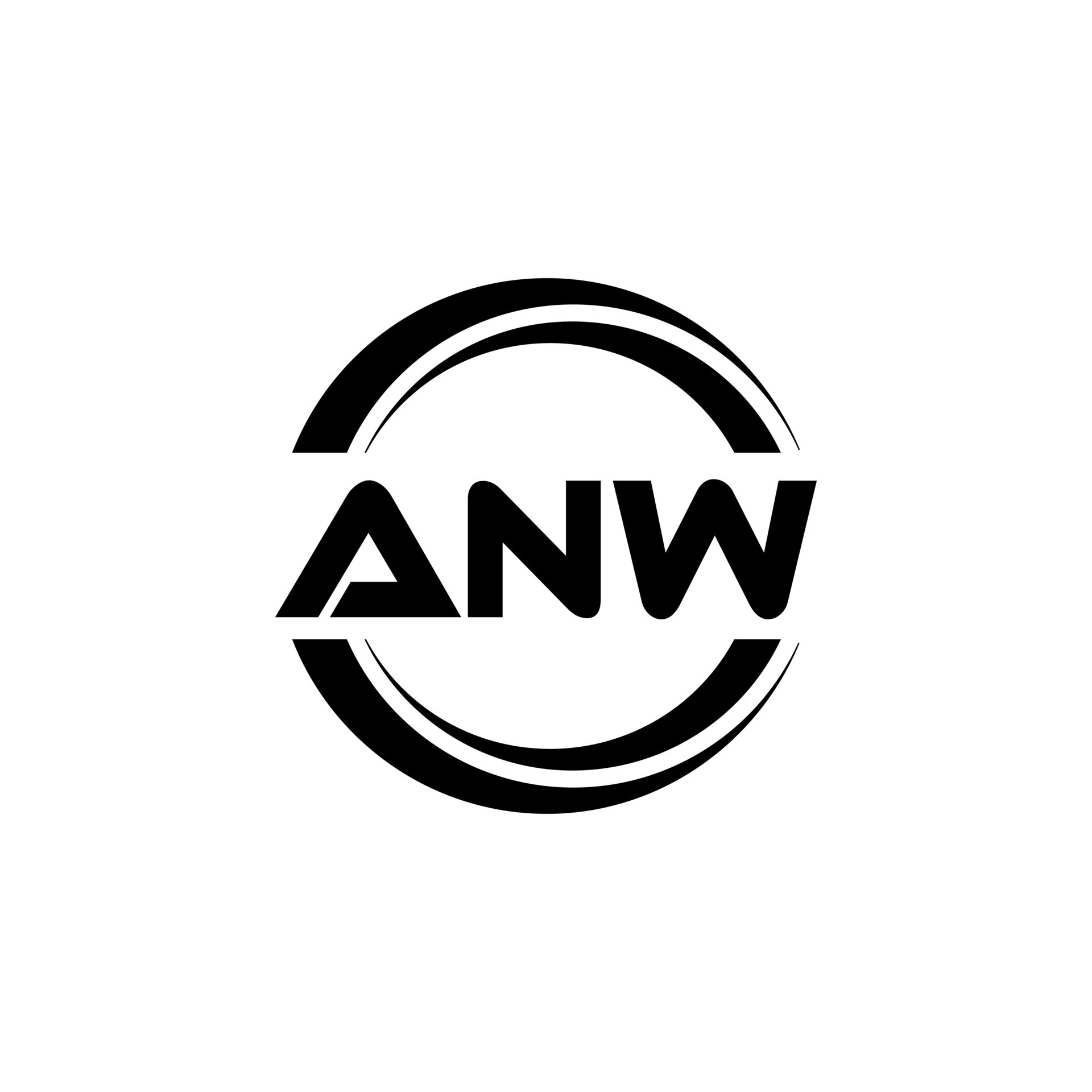 ANW Logo Design, Inspiration for a Unique Identity. Modern Elegance and
