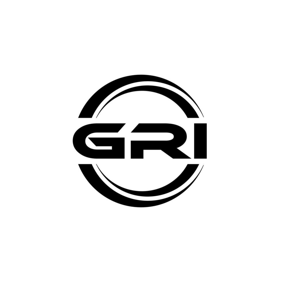GRI Logo Design, Inspiration for a Unique Identity. Modern Elegance and Creative Design. Watermark Your Success with the Striking this Logo. vector