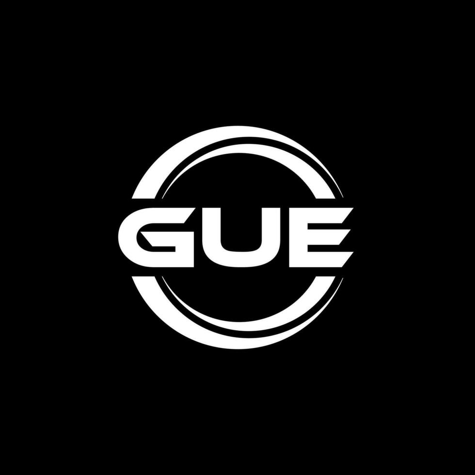 GUE Logo Design, Inspiration for a Unique Identity. Modern Elegance and Creative Design. Watermark Your Success with the Striking this Logo. vector