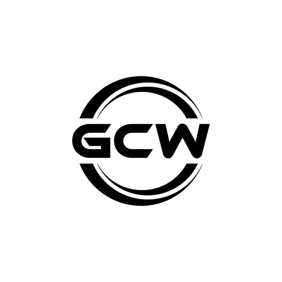 gcw logo diseño, inspiración para un único identidad. moderno elegancia y creativo diseño. filigrana tu éxito con el sorprendentes esta logo. vector